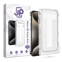 JP Nano 5D Tvrzené sklo Easy Box, iPhone 15 Pro, černé