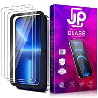 JP Long Pack Tvrzených skel, 3 skla na telefon s aplikátorem, iPhone 13