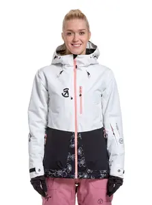 Meatfly dámská SNB & SKI bunda Gaia White | Bílá | Velikost S