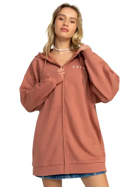 Roxy dámská mikina Backyard Party B Cedar Wood | Hnědá | Velikost S