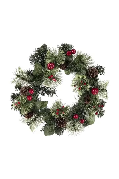 Vánoční věnec 43 x 43 x 13 cm více barev