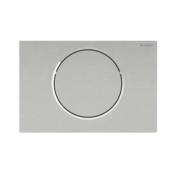 Geberit Sigma10 - Elektronické ovládání splachování, síťové napájení, kartáčovaný nerez 115.863.SN.6