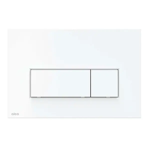 Alcadrain Thin - Ovládání splachování, antibakteriální, matná bílá M576