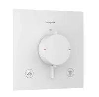 Hansgrohe Ecostat Comfort E - Termostatická baterie pod omítku, pro 2 spotřebiče, matná bílá 33711700