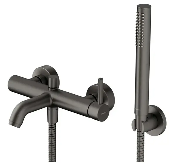 OMNIRES Y - Vanová baterie s příslušenstvím, kartáčovaný grafit Y1231GR