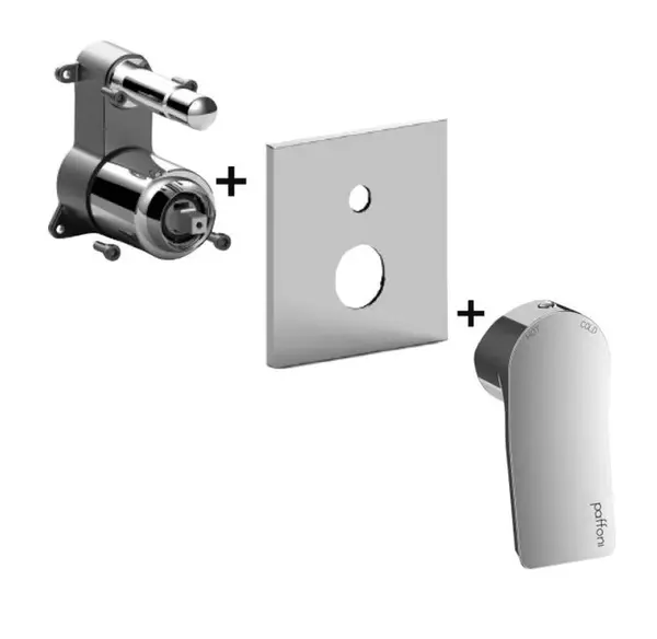 Paffoni Tilt - Baterie pod omítku pro 2 spotřebiče, chrom TIBOX015CR