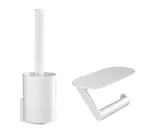 Hansgrohe WallStoris - Set doplňků pro WC, matná bílá 27969700