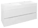 Sapho Odetta - Umyvadlová skříňka, 118x50x44 cm, lesklá bílá DT120-3030