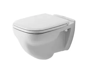 Duravit D-Code - Závěsné WC, ploché splachování, alpská bílá 22100900002