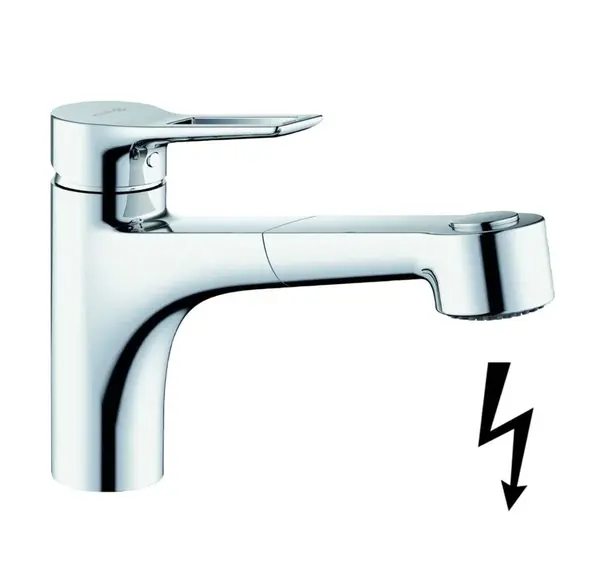 Kludi Mix - Dřezová baterie s výsuvnou sprškou, chrom 329420562