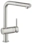 Grohe Minta - Dřezová baterie s výsuvnou koncovkou, supersteel 32168DC0