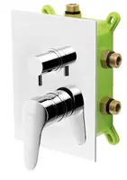 Novaservis Titania Iris New - Baterie pod omítku pro 3 spotřebiče s tělesem, chrom BOX94451RX,0