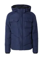 JACK & JONES Zimná bunda 'JJMORGAN'  námornícka modrá