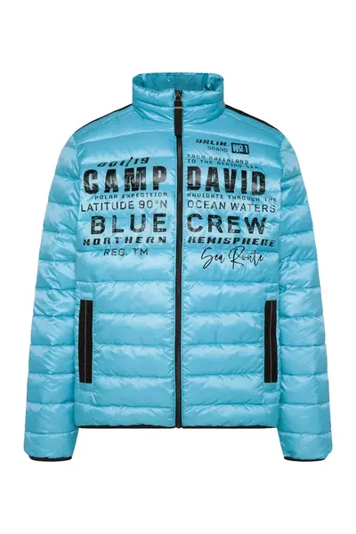 CAMP DAVID Zimná bunda  azúrová / čierna