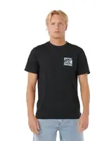 Rip curl pánské tričko Hazed & Tubed Black | Černá | Velikost XL | 100% bavlna