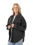 Rip curl dámská bunda High Tide Fleece Shacket Washed Black | Černá | Velikost S