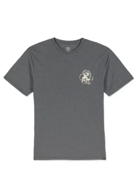 Volcom pánské tričko Anti Gravity Hth Sst Heather Black | Černá | Velikost L
