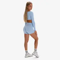 Dámské šortky exalted elysia glow motion modrá m