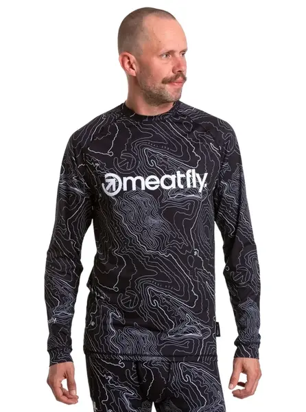 Pánské termo triko avery meatfly černá m