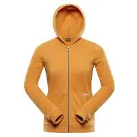 Dětská bavlněná mikina nax moldo hnědá 152-158