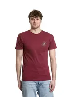 Pánské tričko meatfly arrow vínová xl