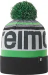 Dětská zimní čepice reima taasko černá/zelená 48-50