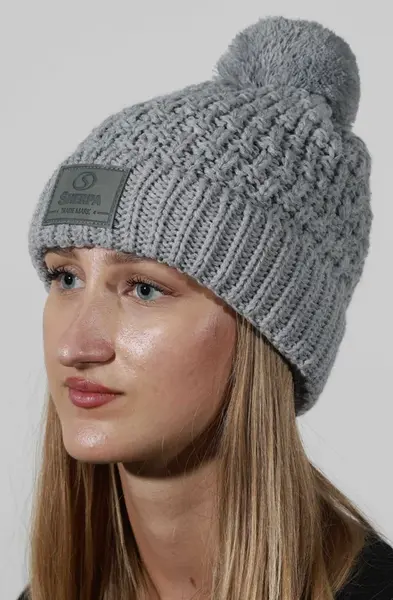 Dámská zimní čepice sherpa sirius světle šedá uni