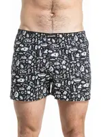 Pánské trenýrky meatfly agostino double pack černá/šedá m