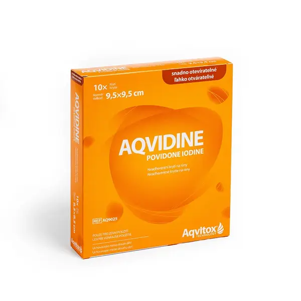 Aqvidine Povidone Iodine 9.5x9.5cm 10ks