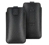 Univerzální pouzdro Forcell Pocket Carbon 6 na Nokia C5 / E51 / E52 / 515