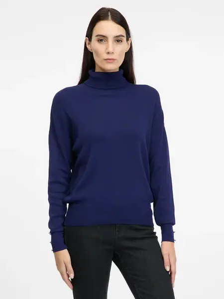 Navy Blue Women's Turtleneck Sweater ORSAY - Women's