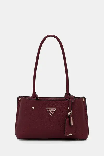 Kabelka Guess MERIDIAN vínová barva, HWBG69 74090