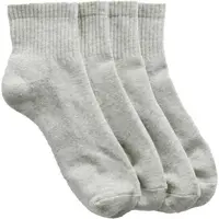 GAP V-STUDIO LOGO CREW 2PK Dámske ponožky, sivá, veľkosť