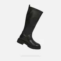 Černé dámské kozačky Geox Iridea - Dámské