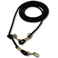 PafDog® Elegatní přepínací nastavitelné vodítko 10mm, černo-zlaté, extra pevné PAF-817