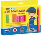 Popisovače Jumbo 12 ks barev 4,0mm trojhranné