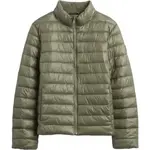 GAP V-FRCH LOGO LW PUFFER JKT Dámská prošívaná bunda, zelená, velikost