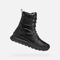 Geox Spherica ACTIF X2 Women's Black Ankle Boots - Ladies