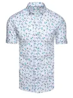 Koszula męska z krótkim rękawem biała Dstreet