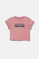 Dětské bavlněné tričko HUGO