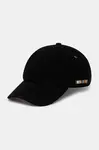 Semišová kšiltovka Paul Smith černá barva, M1A-987DT-T660