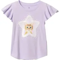 GAP FLIPPY Dívčí tričko, fialová, velikost