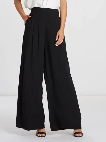 Willa Plisované nohavice 'Prince'  čierna