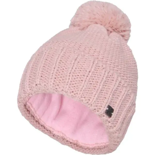 Klimatex EWA Zateplená čiapka s brmbolcom, ružová, veľkosť