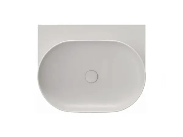 Ravak Yard - Umývadlo 61x50 cm, bez prepadu, bez otvoru na batériu, Smoke Grey XJX0O060000