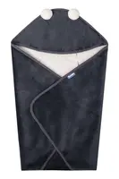 SENSILLO Zavinovačka do autosedačky plyšová, 75x75cm - grafit