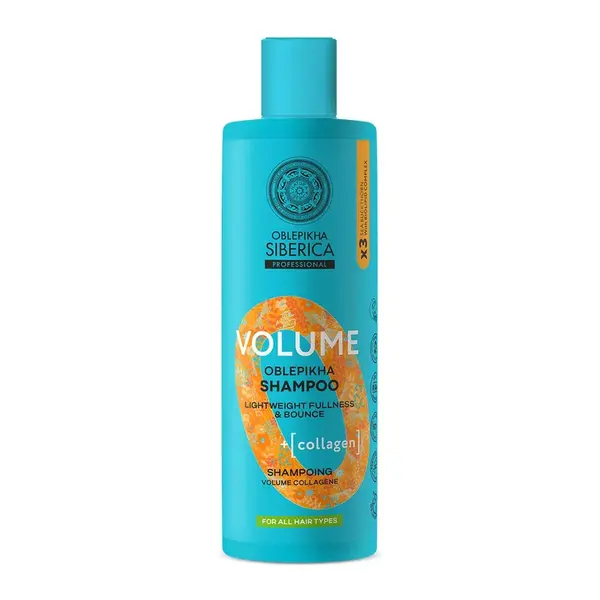 Natura Siberica Oblepikha Volume Kolagenový šampon 400 ml