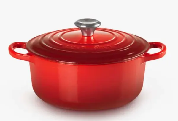 Le Creuset Signature - Pekáč kruhový s pokrievkou, objem 3,3 l, cerise 21177220602430