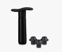 Le Creuset - Súprava vákuovej pumpy na víno WA-137 a troch uzáverov, noir 49200000008200