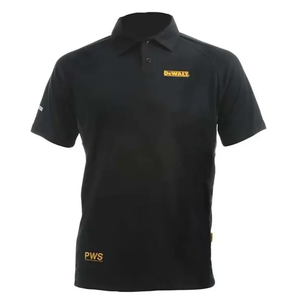 DeWALT - Pánske polotričko Rutland Performance, veľkosť XXL, čierna 48908/XXL